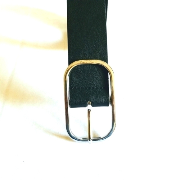 New York & Company Black Faux Leather Belt Medium - Picture 3 of 9